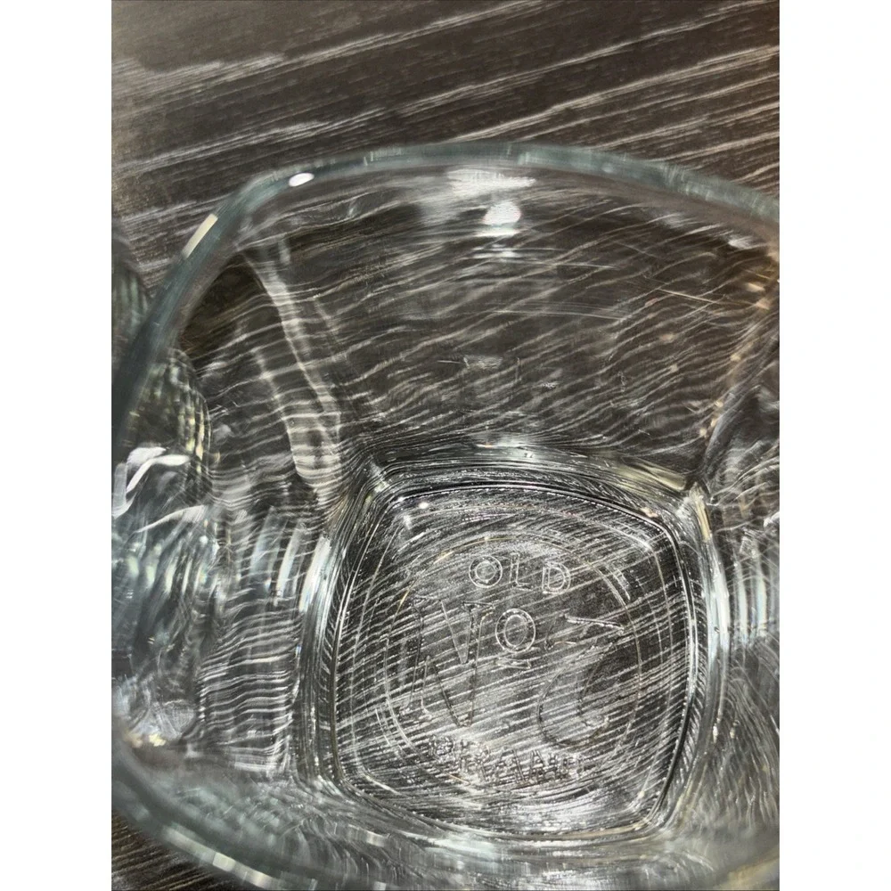 Vintage Jack Daniel's' Old No. 7 Whiskey Low Ball Glasses w/ Embossed Bottom Set